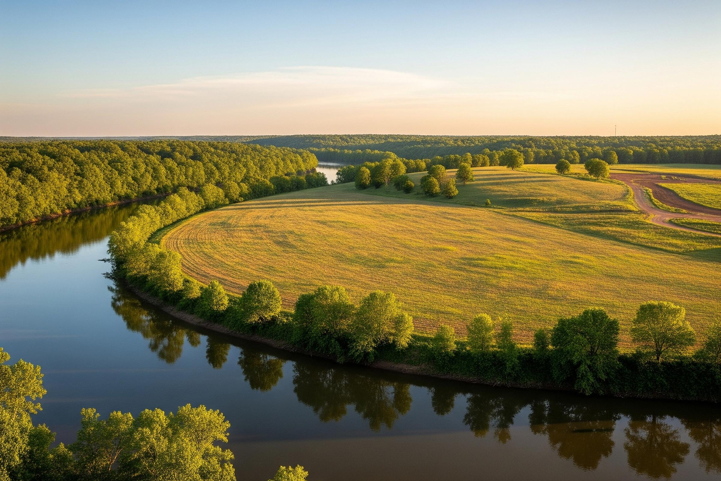 Tennessee riverbend landscape